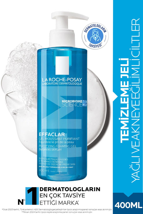 La Roche Posay Yağlı ve Akneye Eğilim Gösteren Cilt Tipleri İçin Effaclar Yüz Temizleyici ve Arındırıcı Jel 400 ml