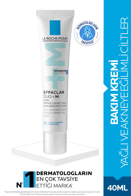 La Roche Posay Effaclar Duo (+) M Akneye Eğilim Gösteren Ciltler İçin Cilt Kusuru Görünümü Karşıtı Bakım Kremi 40ml