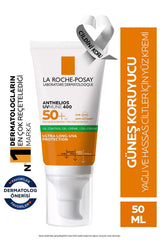 La Roche Posay Anthelios Oil Control Gel Cream Yağlı/ Karma Cilt Tipleri için Güneş Koruyucu Yüz Kremi SPF50+ 50 ml