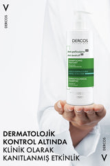 Vichy Dercos Anti Dandruff Normal ve Yağlı Saçlar İçin Kepeklenmeye Karşı Etkili Bakım Şampuanı 390 ml