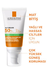 La Roche Posay Anthelios Oil Control Gel Cream Yağlı/ Karma Cilt Tipleri için Güneş Koruyucu Yüz Kremi SPF50+ 50 ml