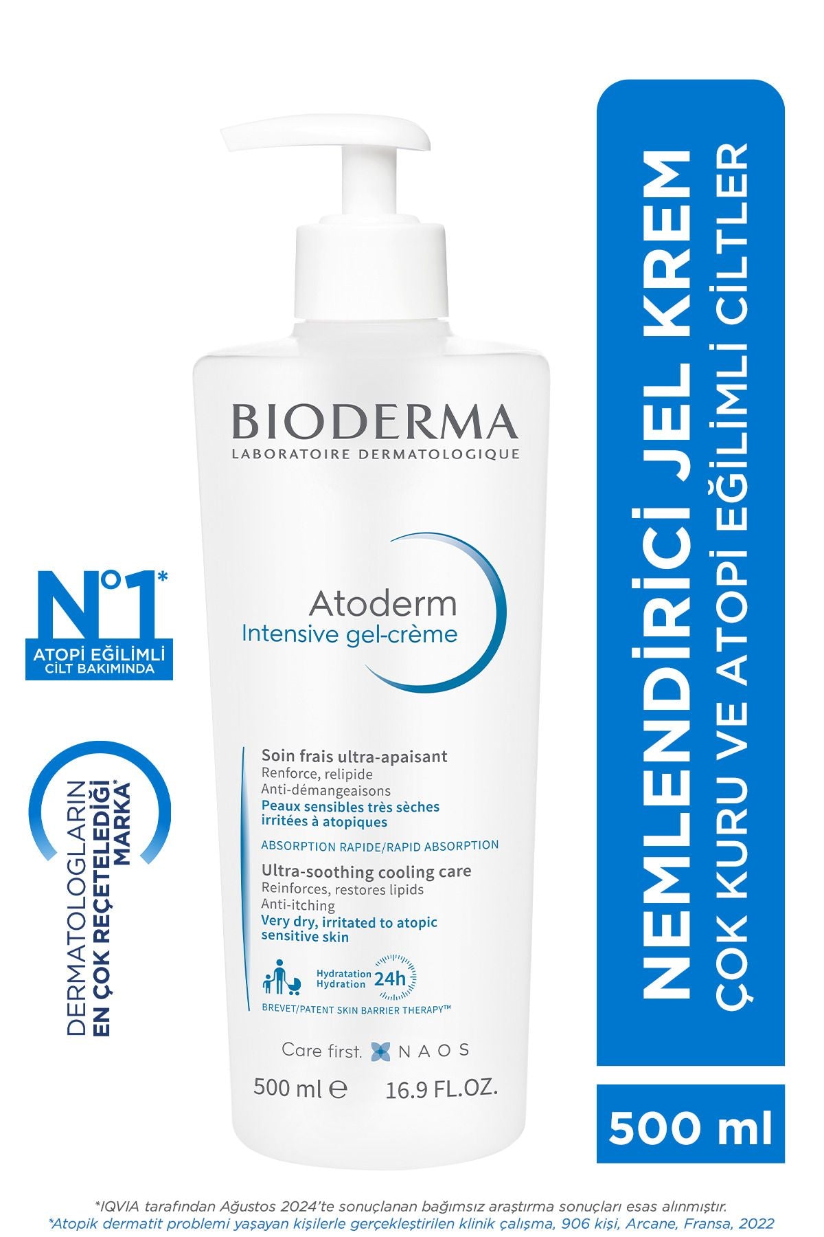 Atoderm Intensive Gel Crème Kuru Ciltler İçin Bakım 200 ml